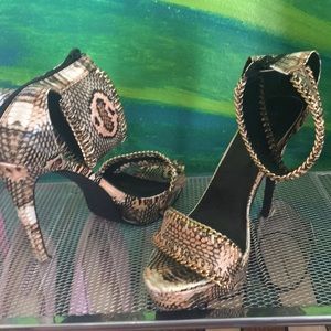Snakeskin platforms